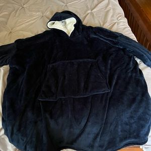 Oversized Snuggie fleece sweatshirt